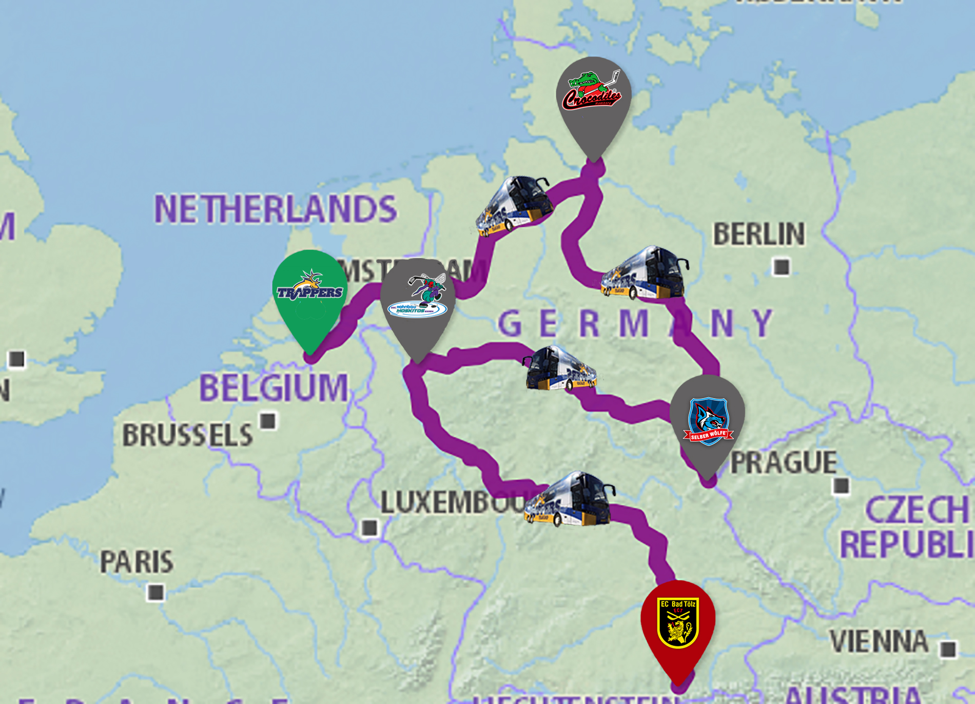 The road to Bad Tölz…