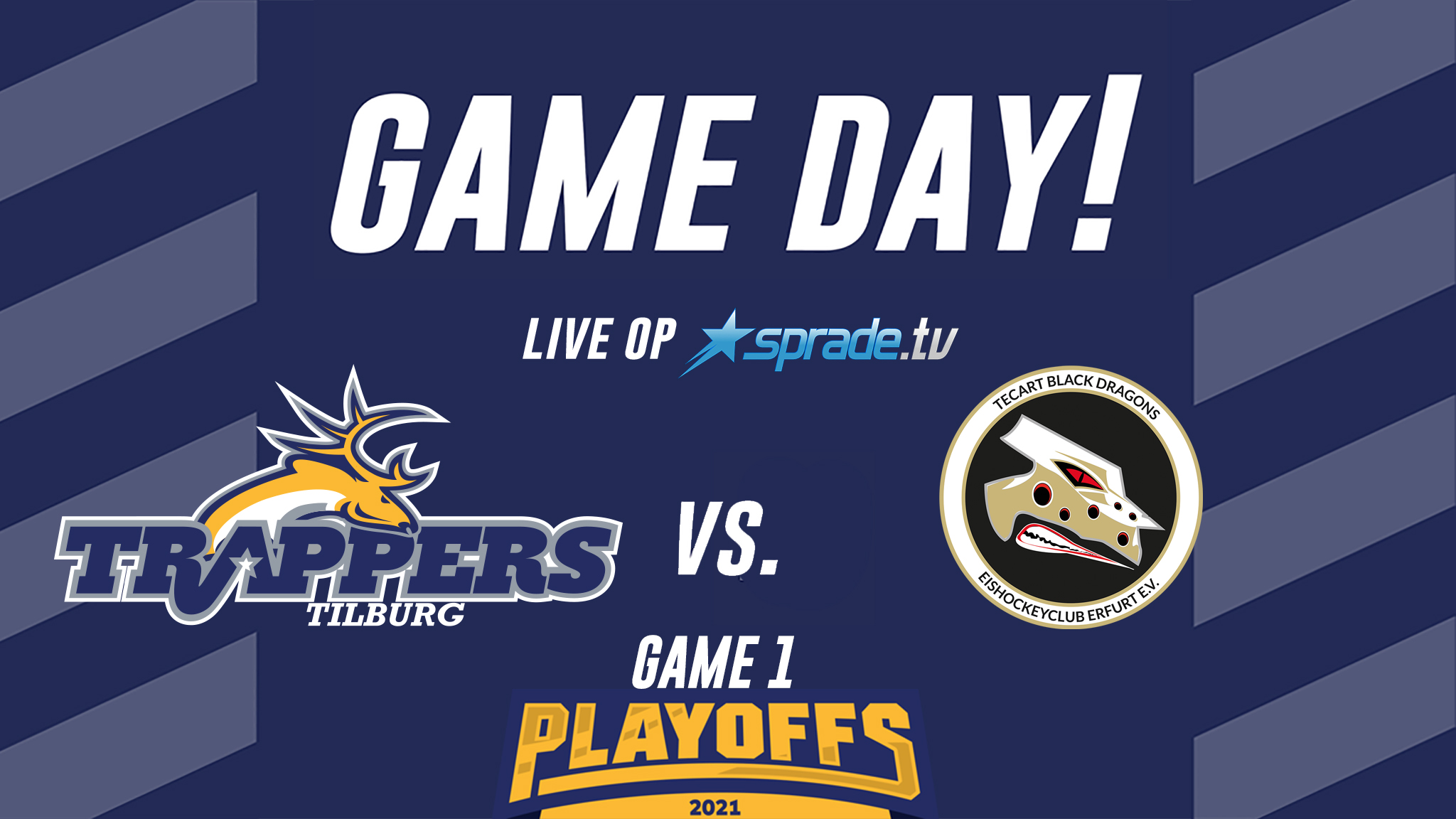 GAMEDAY: Tilburg Trappers vs. TecArt Black Dragons (GAME 1 – Play-offs)