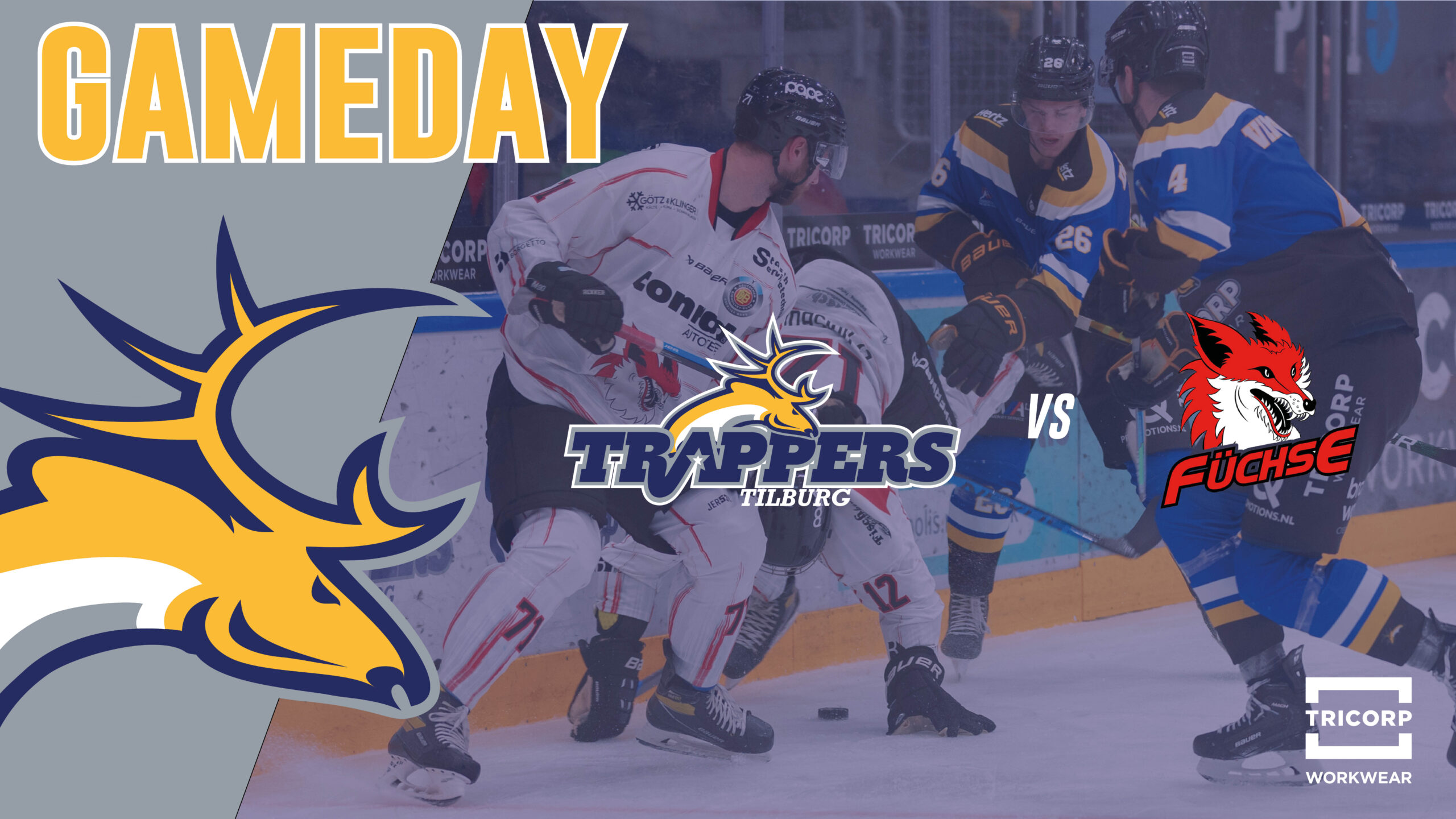 GAMEDAY: Tilburg Trappers vs. EV Duisburg – Die Füchse