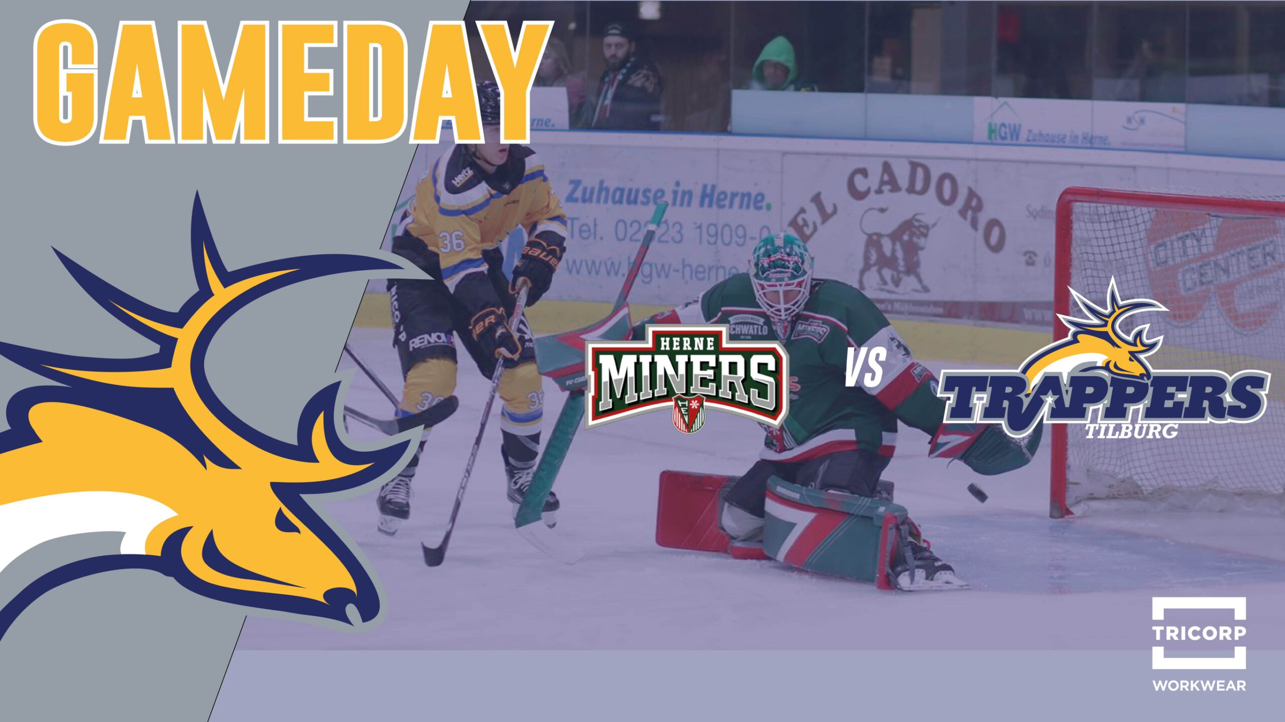 GAMEDAY: Herner EV Miners vs. Tilburg Trappers