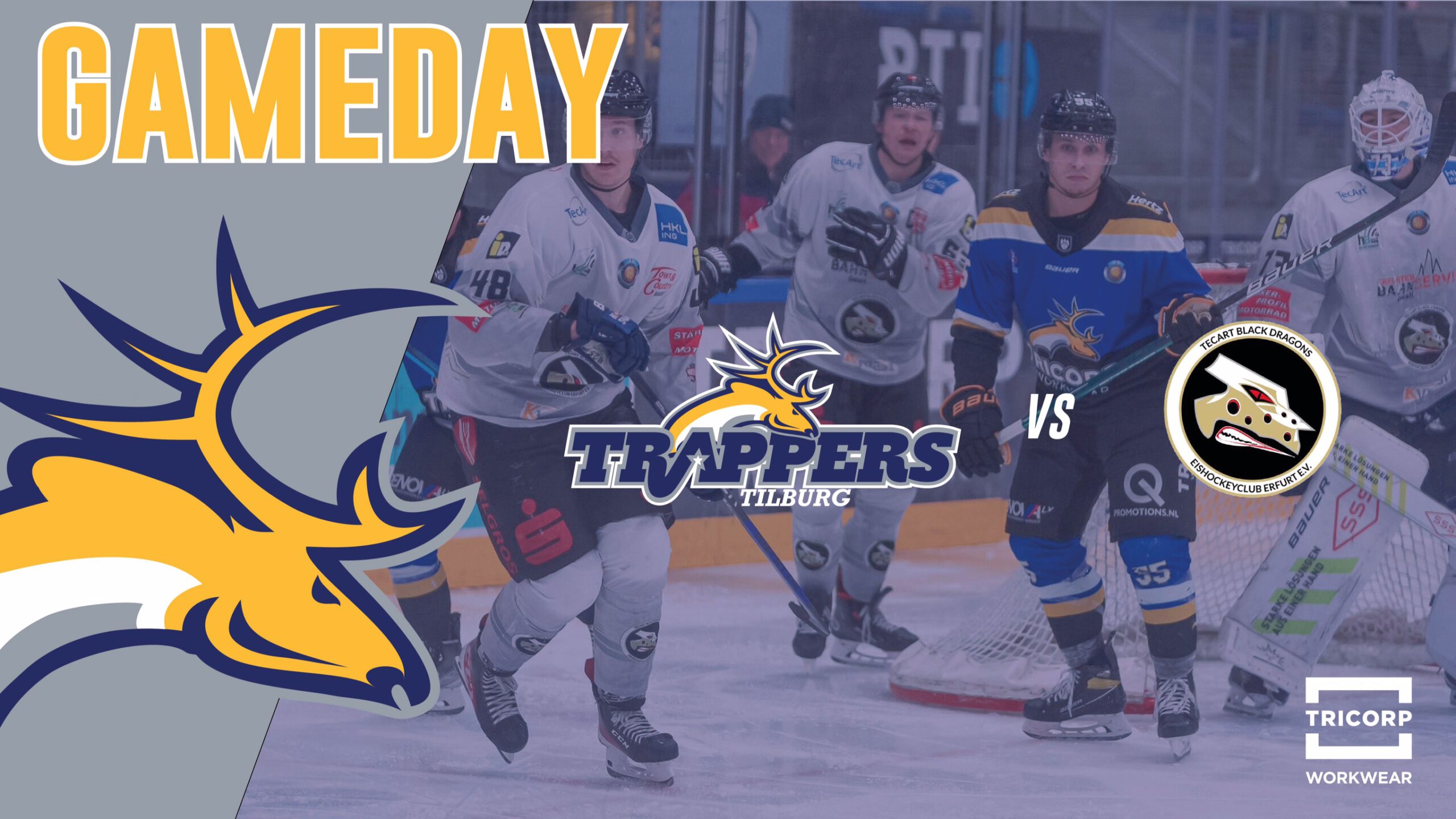 GAMEDAY: Tilburg Trappers vs. TecArt Black Dragons