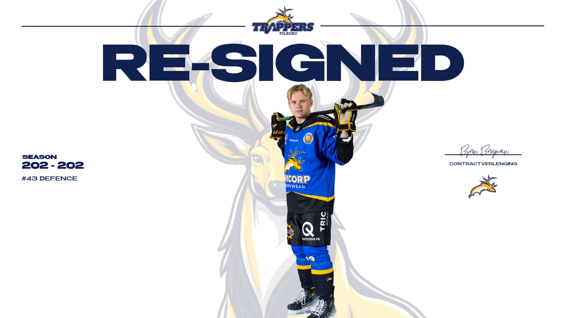 TRAPPERS LEGT BJORN BORGMAN LANGER VAST