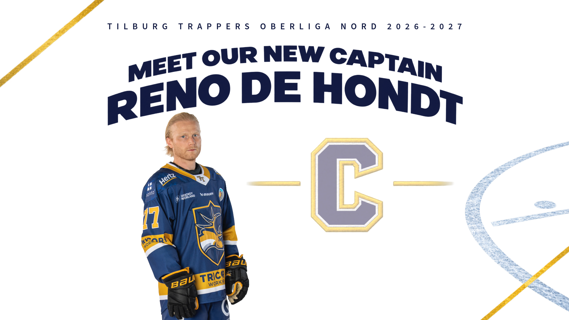 SPELERS KIEZEN RENO DE HONDT ALS NIEUWE TRAPPERS CAPTAIN